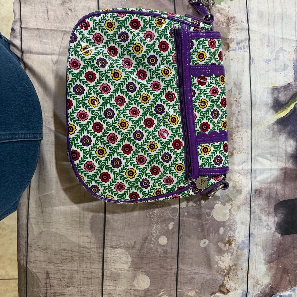 Vera Bradley Floral Pattern Crossbody Bag in Purple and Multi - Picture 3 of 10